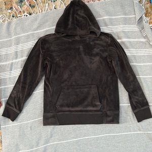 Black Velour hoodie, super soft & cozy NWOT